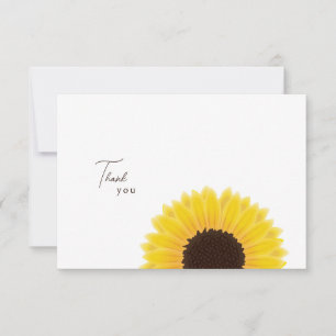 Sunflower Thank You Card