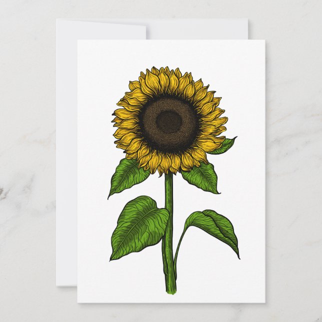 Sunflower Thank You Card (Front)