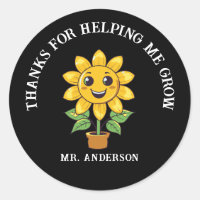 Sunflower thank you for helping me grow teacher