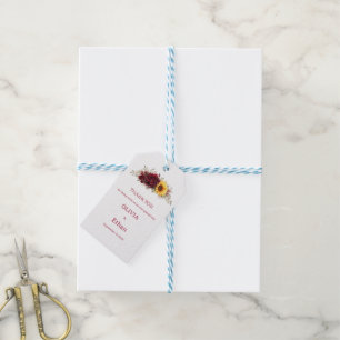 Sunflower Theme Minimal Modern Stylish Gift Tags