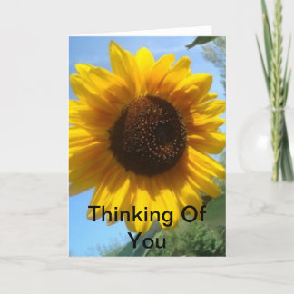 Sunflower Thinking Of You Card