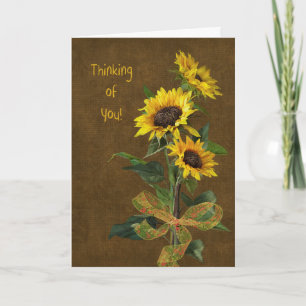 Sunflower Thoughts Card