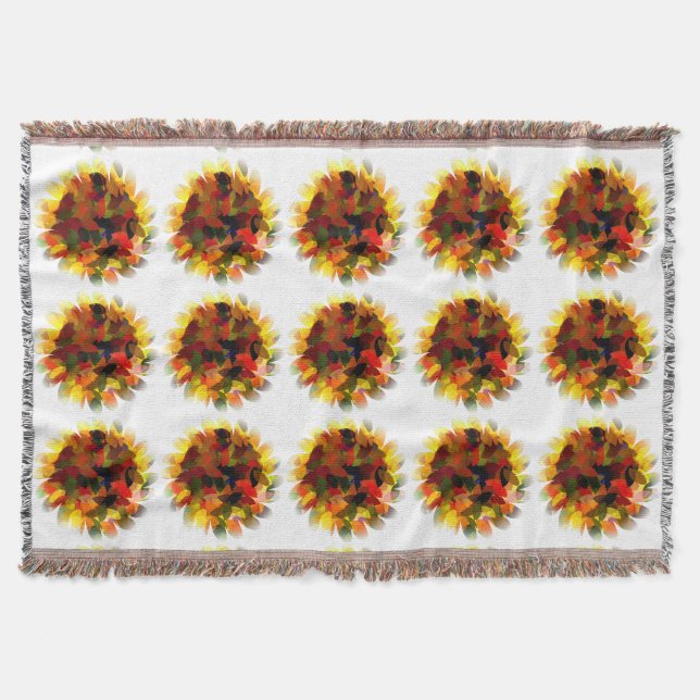 SUNFLOWER THROW BLANKET (Front)