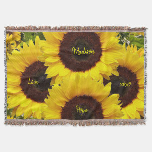 Sunflower Throw Blanket