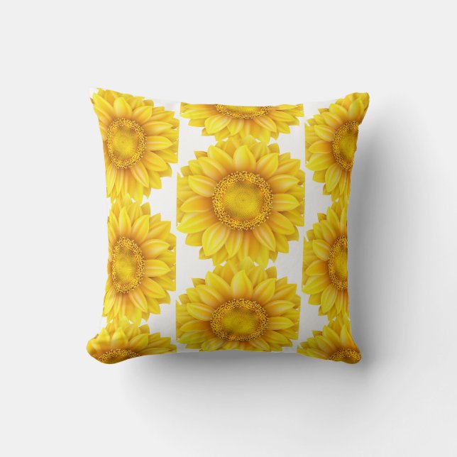 Sunflower Throw Pillow (Front)