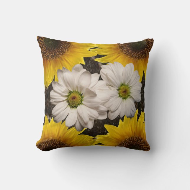 Sunflower Throw Pillow (Front)