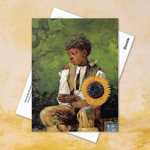 Sunflower to Teacher Winslow Homer Postcard
