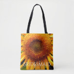 Sunflower tote for the Bridesmaid<br><div class="desc">pretty sunflower - photography by H Cooper</div>