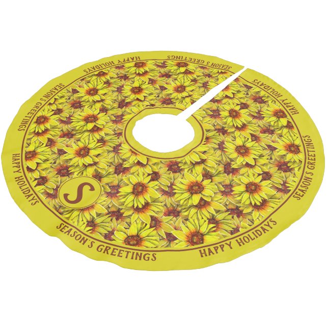 Sunflower Tree Skirt (Angled)