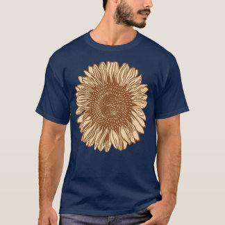 Sunflower Trendy Tops For Women Graphic Tees Casua