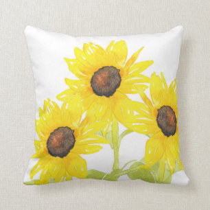 'Sunflower Trio' Cushion