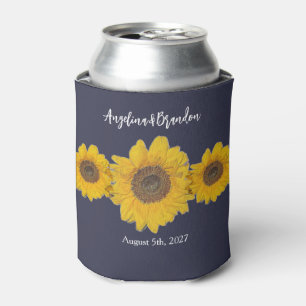 sunflower trio for weddings no2 can cooler