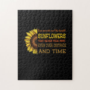 Sunflower True Friends Are Like Bright Sunflowers Jigsaw Puzzle