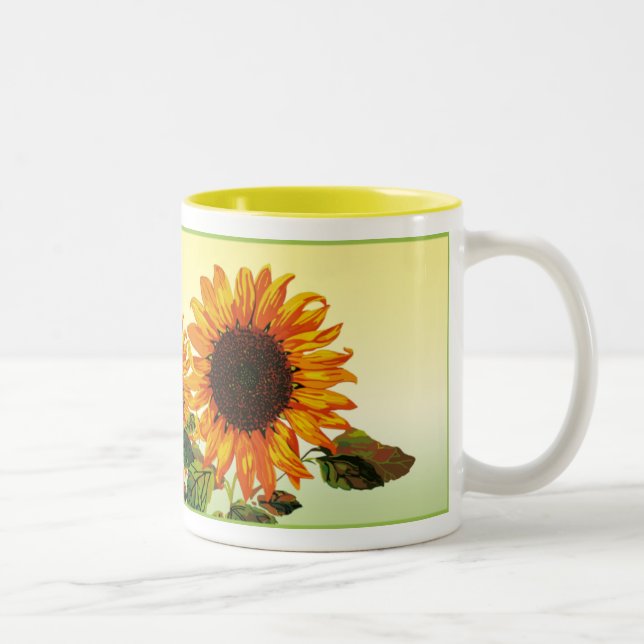 Sunflower Two-Tone Coffee Mug (Right)