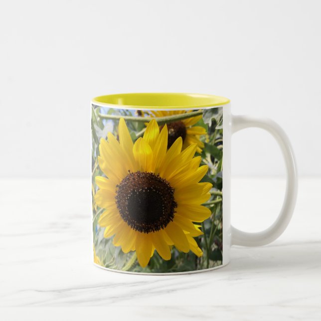 Sunflower Two-Tone Coffee Mug (Right)