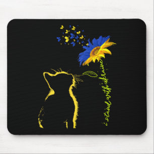 Sunflower Ukrainian Flag I Stand With Ukraine Ukra Mouse Pad