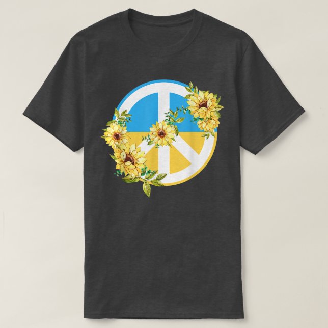 Sunflower Ukrainian Ukraine Flag Ukraine Peace Hip T-Shirt (Design Front)