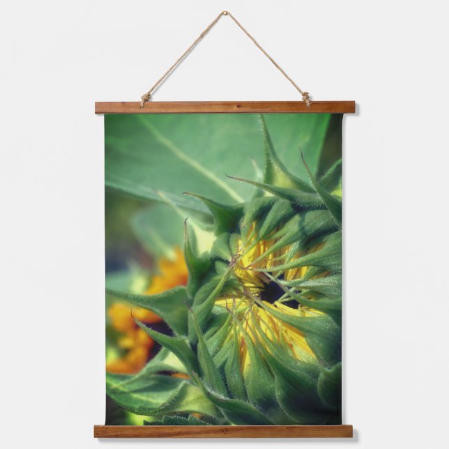 Sunflower Unfolding   Hanging Tapestry (Front)