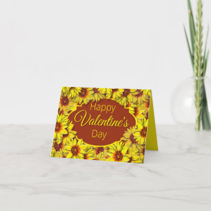 Sunflower Valentine's Day Card