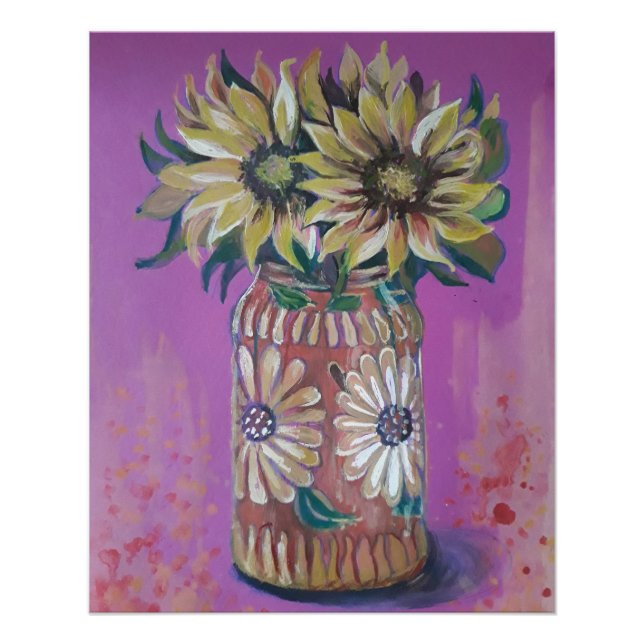Sunflower vase poster (Front)