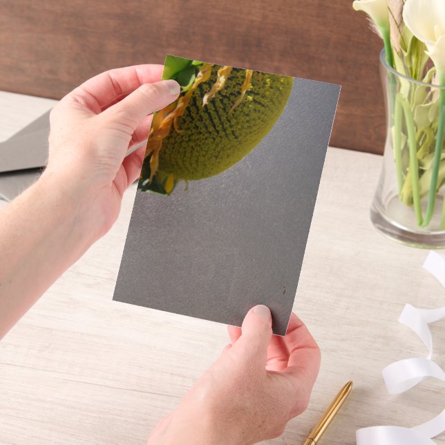 Sunflower Vellum Overlay Invitations (Handheld)
