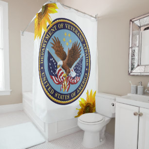 Sunflower Veterans Shower Curtain