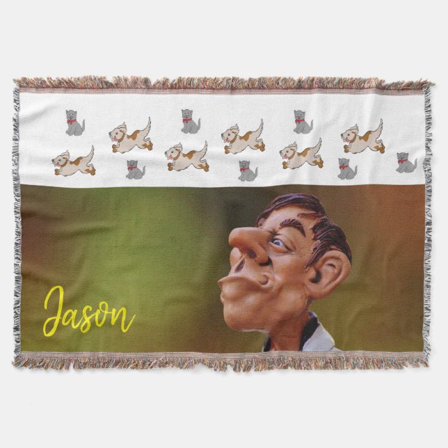 Sunflower Veterinarian Throw Blanket (Front)