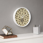 Sunflower Vintage Charm Sepia Tone Wall Clock<br><div class="desc">Add a touch of charm to your home decor with this sunflower clock. This sunflower design emphasizes sepia tone through the color scheme. It's a breeze to adjust the initial (text) with just a few clicks. If you would like the sunflower design only, be sure to remove the text and...</div>