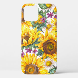 Sunflower Vintage: Summer Yellow Bloom. iPhone 12 Case