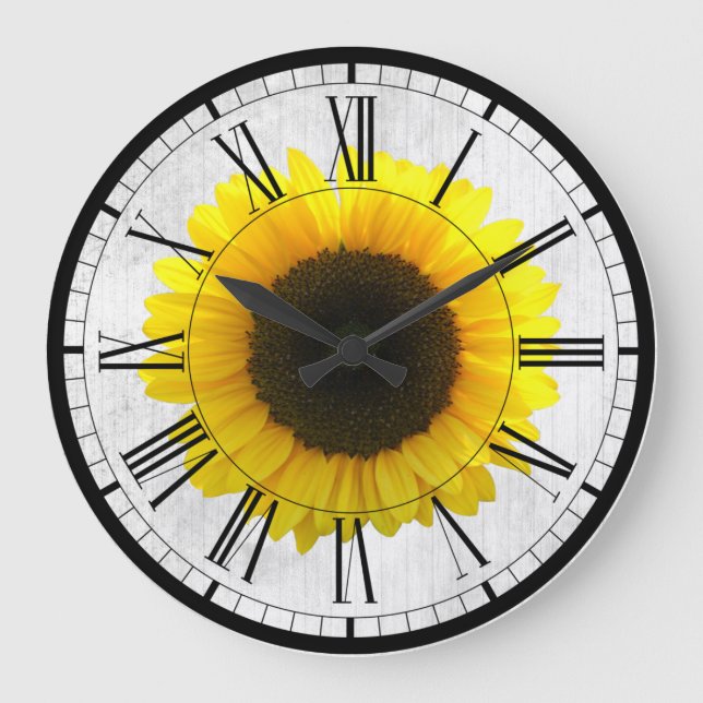 Sunflower wall clock (Front)
