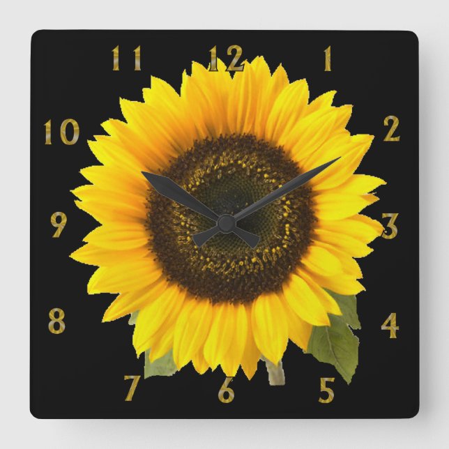 Sunflower Wall Clock (Front)