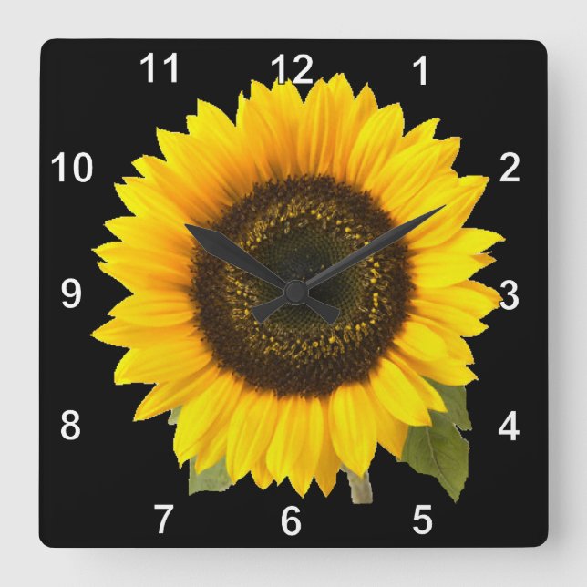 Sunflower Wall Clock (Front)