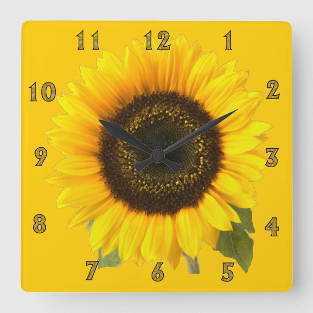 Sunflower Wall Clock (Front)
