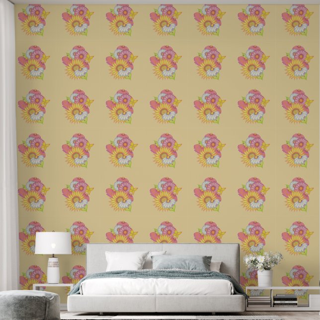 Sunflower Wallpaper  (Bedroom)