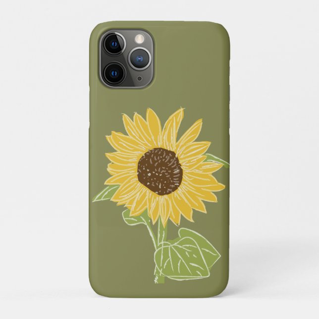 Sunflower watercolor Case-Mate iPhone case (Back)