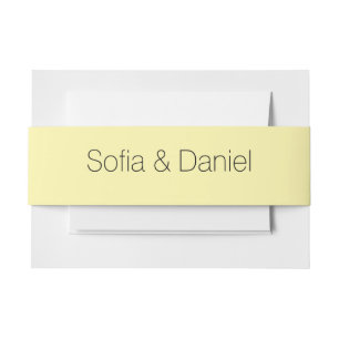 Sunflower watercolor white rose wedding invitation belly band