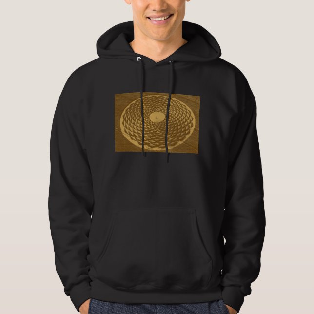 sunflower wave crop circle hoodie (Front)