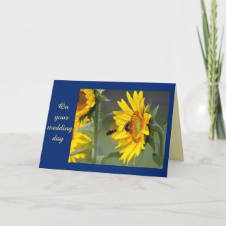 Sunflower Wedding Card