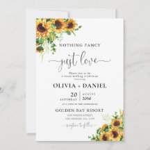 Sunflower Wedding Invitation