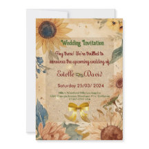 Sunflower Wedding Invitations