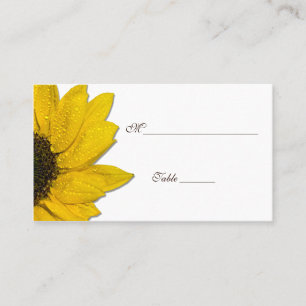 Sunflower Wedding or Special Occasion Place Cards