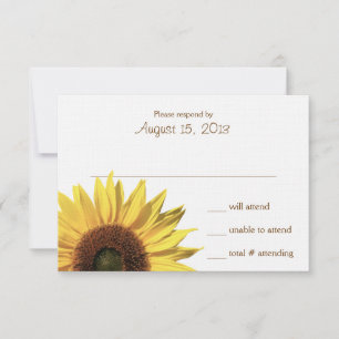 Sunflower Wedding Response