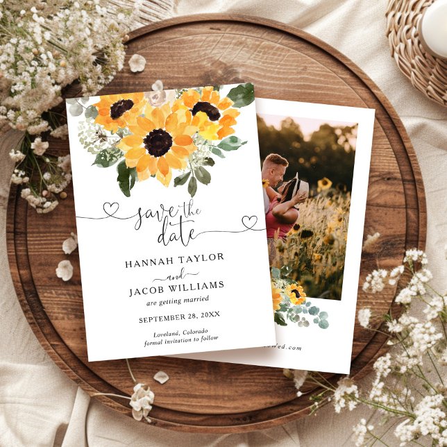 Sunflower Wedding Save The Date (Creator Uploaded)
