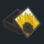 Sunflower Wedding Thank You Gift Box<br><div class="desc">Sunflower gift box for saying thank you to your friends for being your bridesmaid and/or maid of honour at your wedding. This box can be used as a trinket box that your friends can keep as a keepsake of your wedding. You can even include a little gift within the gift...</div>