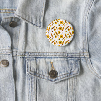 Sunflower Wheat Button