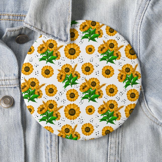 Sunflower Wheat Button (In Situ)