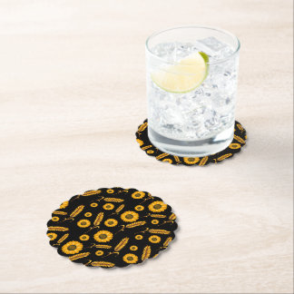 Sunflower Wheat Paper Coaster