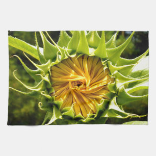 Sunflower Whirl Tea Towel