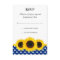 Sunflower White and Blue Polka Dot Response Card
