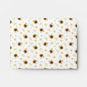 Sunflower White-yellow  Envelope